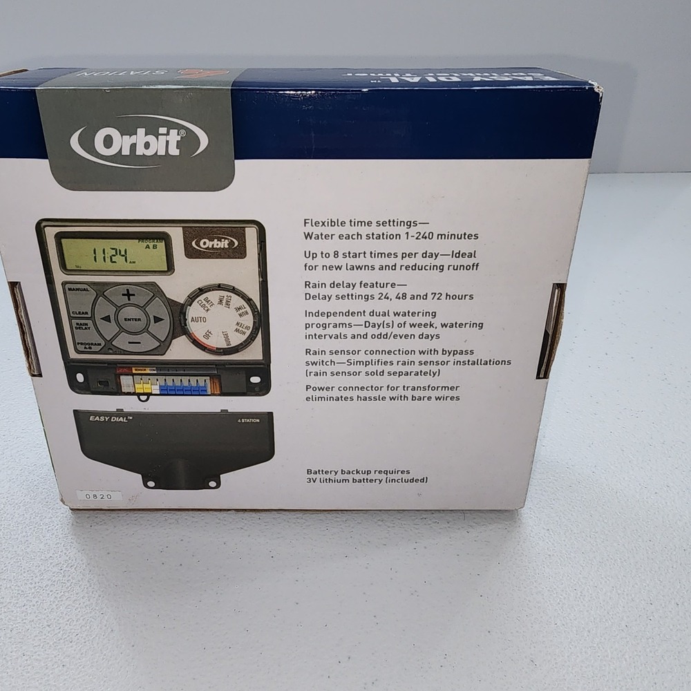 Orbit Easy Dial Sprinkler Timer 4 Station In Box. Works - Picture 8 of 9